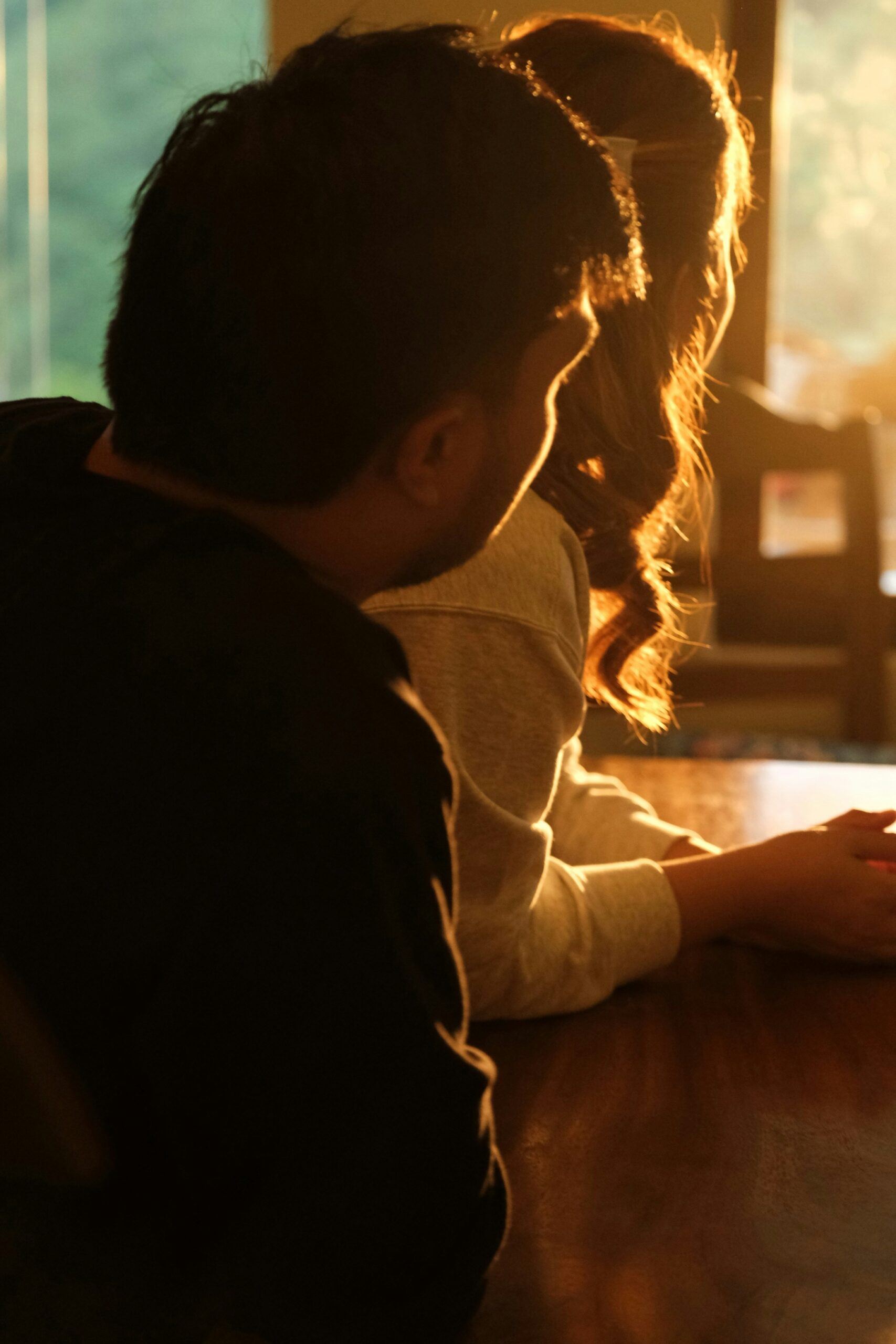 a couple sitting together